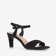 Dames sandalen met hak zwart