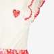 Meisjes jurk wit met roze print