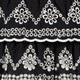 Meisjes rokje met broderie zwart