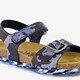 Kinder bio sandalen blauw camouflage