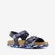 Kinder bio sandalen blauw camouflage
