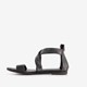 Leren dames sandalen zwart