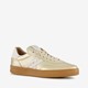 Leren dames sneakers metallic goud