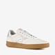 Hush Puppies leren dames sneakers metallic zilver
