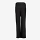 Wijde dames broek met ceintuur zwart