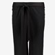 Wijde dames broek met ceintuur zwart