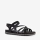 Dames sandalen zwart goud