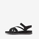 Dames sandalen zwart goud