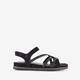 Dames sandalen zwart goud