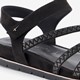 Dames sandalen zwart goud