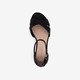 Dames sandalen met hak zwart