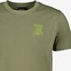 Heren T-shirt met backprint groen