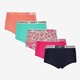 Meisjes boxershorts roze multicolor