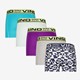 Jongens boxershorts paars multicolor