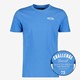Unsigned heren T-shirt met backprint blauw