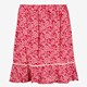Dames rok met print en glitters rood