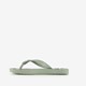 Kinder teenslippers groen met zeilboot