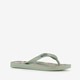 Kinder teenslippers groen met zeilboot