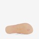 Kinder teenslippers roze met bloemen