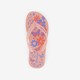 Kinder teenslippers roze met bloemen