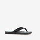 Kinder teenslippers zwart met zeilboot