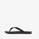 Kinder teenslippers zwart met zeilboot
