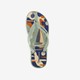 Kinder teenslippers groen met zeilboot