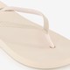 Dames teenslippers beige met steentjes