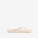 Dames teenslippers beige met steentjes