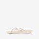 Dames teenslippers beige met steentjes