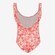 Meisjes badpak met print roze