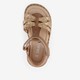 Meisjes sandalen bruin goud