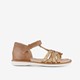 Meisjes sandalen bruin goud