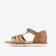 Meisjes sandalen bruin goud