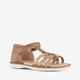 Meisjes sandalen bruin goud