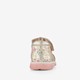 Leren meisjes sandalen met bloemen goud