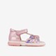 Leren meisjes sandalen metallic roze