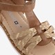 Meisjes sandalen bruin goud