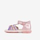 Leren meisjes sandalen metallic roze