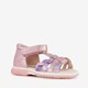 Leren meisjes sandalen metallic roze