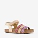 Groot leren meisjes sandalen lichtroze