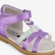 Leren meisjes sandalen metallic paarse