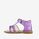 Leren meisjes sandalen metallic paarse