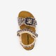 Kinder bio sandalen met panterprint