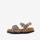 Kinder bio sandalen met panterprint