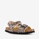 Kinder bio sandalen met panterprint