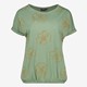 Dames T-shirt met bloemenprint groen