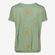 Dames T-shirt met bloemenprint groen