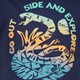 Jongens T-shirt met opdruk donkerblauw
