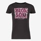 TwoDay meisjes T-shirt met bloemetjes zwart